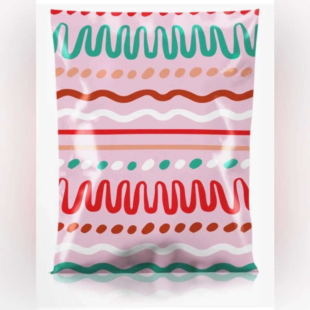 PINK (15) Squiggles Polymailers